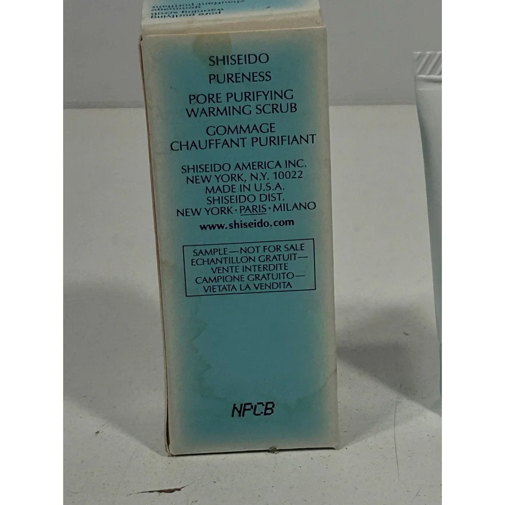 Shiseido Pureness Pore Purifying Warming Scrub 7mL .24oz Travel Size New in Box